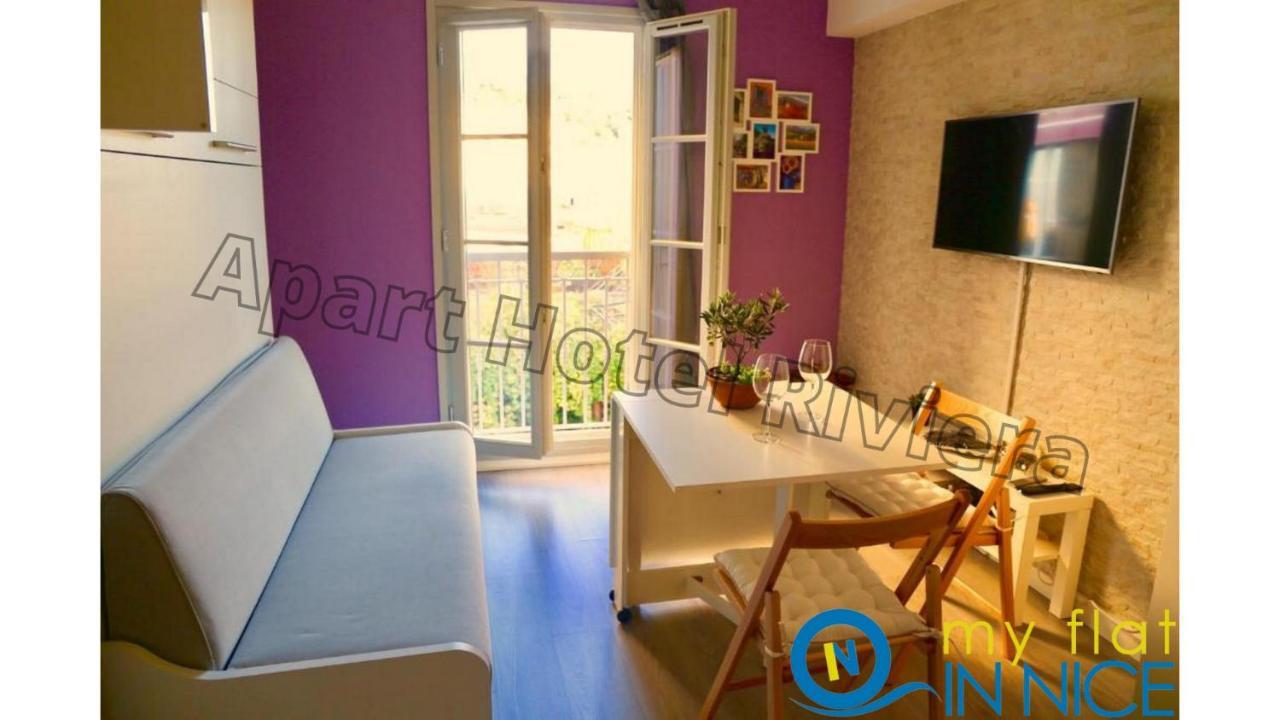 Aparthotel Riviera Nice Cote D'Azur - Old Town - Studio Ac - Sea View - 50M Promenade Des Anglais- La Maison Linda Exterior foto