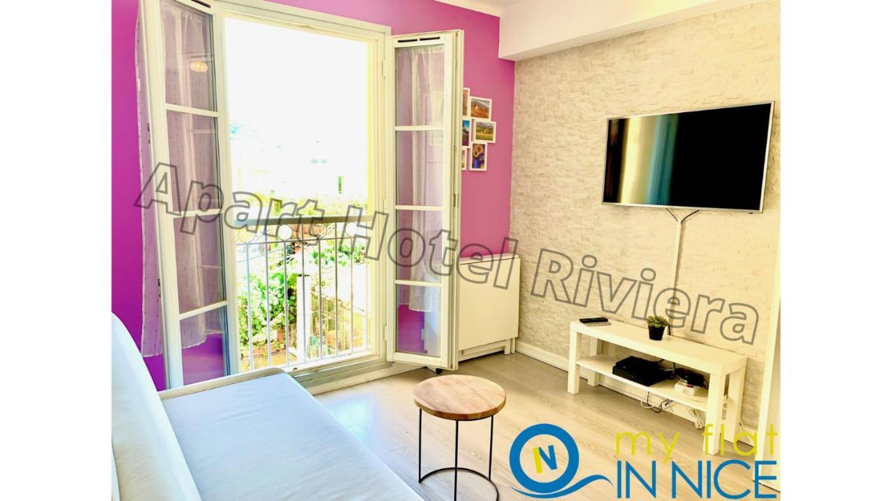 Aparthotel Riviera Nice Cote D'Azur - Old Town - Studio Ac - Sea View - 50M Promenade Des Anglais- La Maison Linda Exterior foto