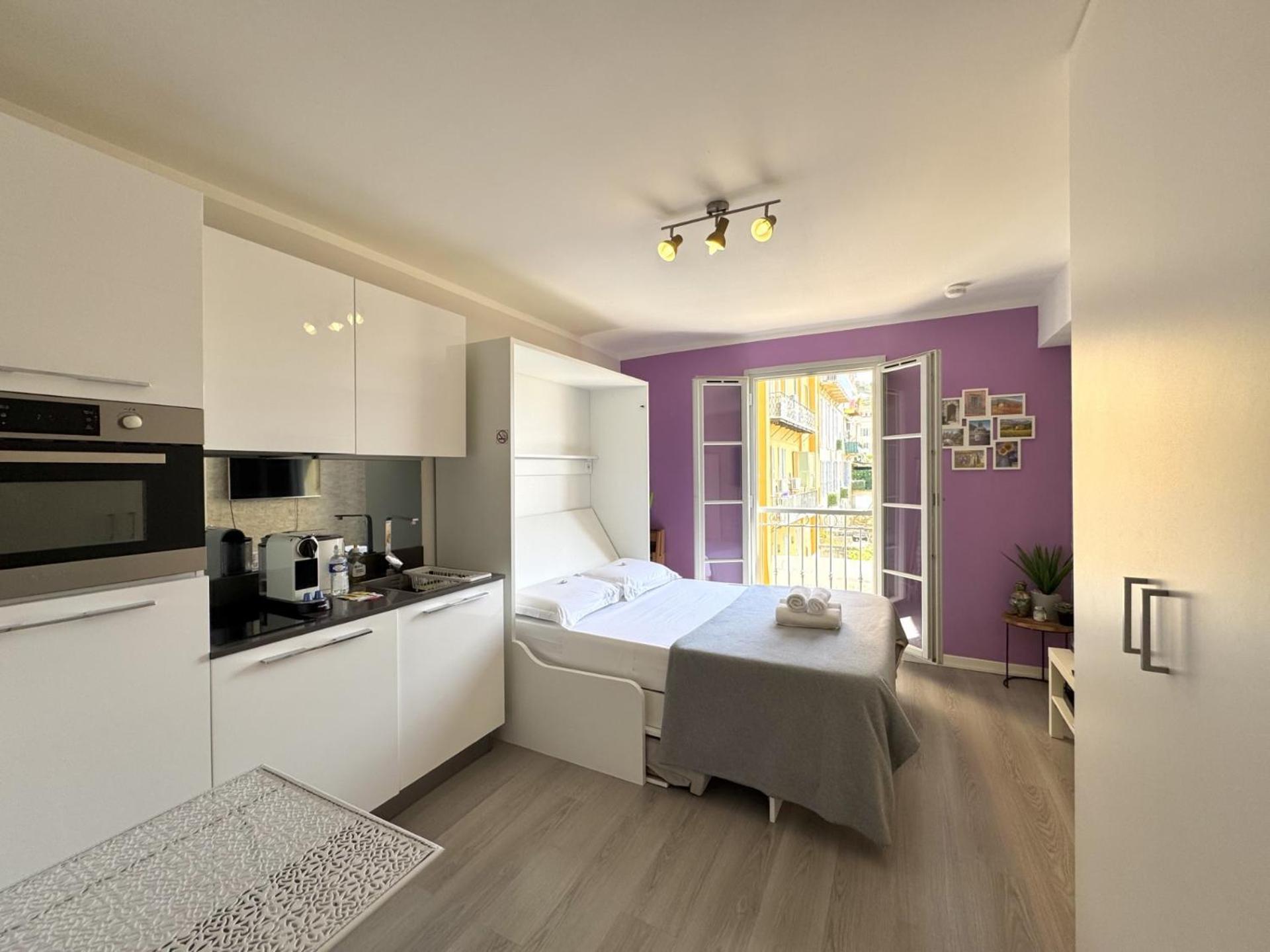 Aparthotel Riviera Nice Cote D'Azur - Old Town - Studio Ac - Sea View - 50M Promenade Des Anglais- La Maison Linda Exterior foto